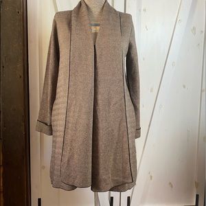 M Magaschoni Long Open-Front Cardigan